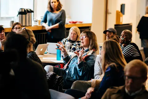 Image of a group of people at one of our group workshops at The Photographers' Gallery